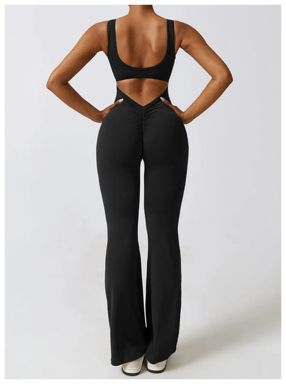 JUMPSUIT WITH V-NECKLINE