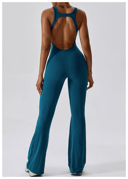 JUMPSUIT WITH V-NECKLINE