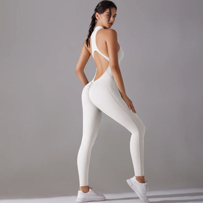 V-CUT SPORTS JUMPSUIT