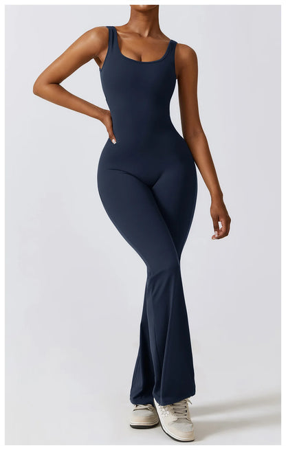 JUMPSUIT WITH V-NECKLINE