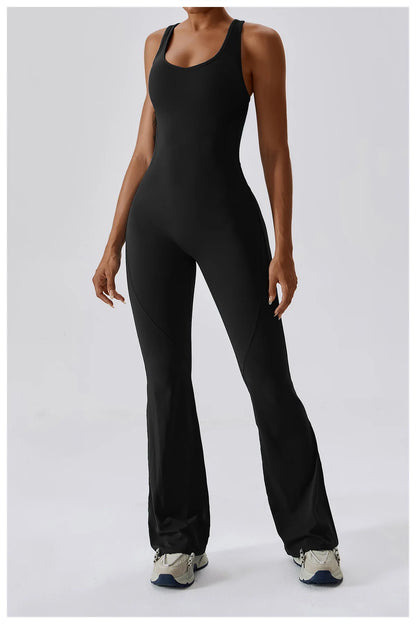 JUMPSUIT WITH V-NECKLINE