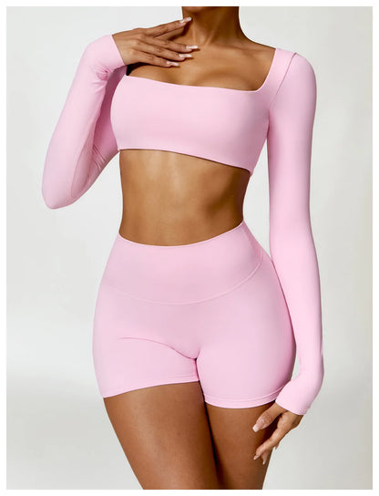 2-PIECE LYCRA AND SHORTS SET