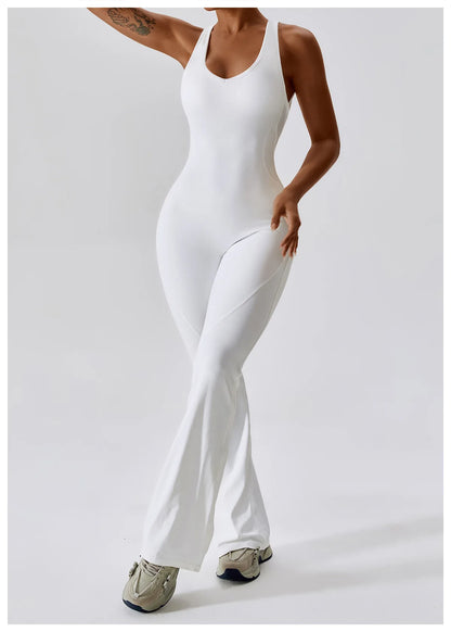 JUMPSUIT WITH V-NECKLINE