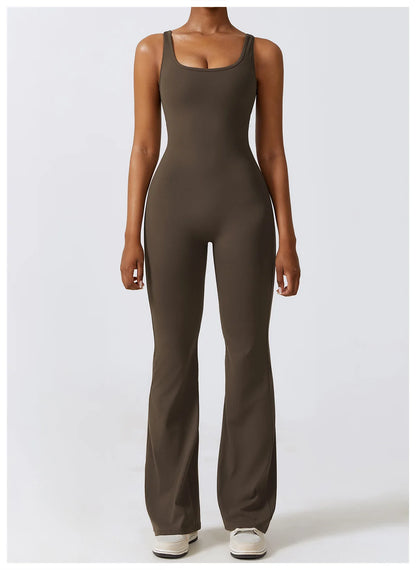 JUMPSUIT WITH V-NECKLINE