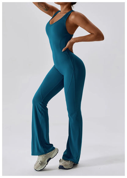 JUMPSUIT WITH V-NECKLINE