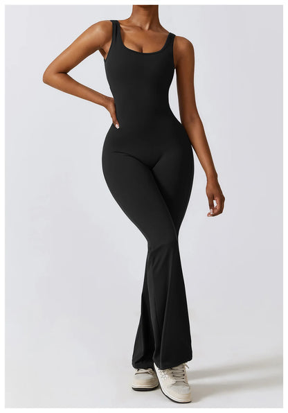 JUMPSUIT WITH V-NECKLINE