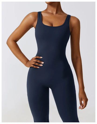 JUMPSUIT WITH V-NECKLINE