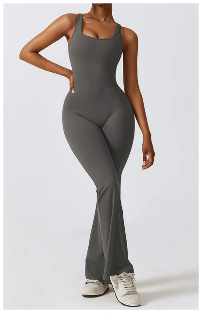 JUMPSUIT WITH V-NECKLINE