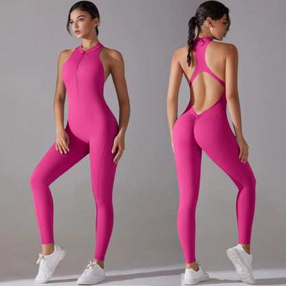 V-CUT SPORTS JUMPSUIT