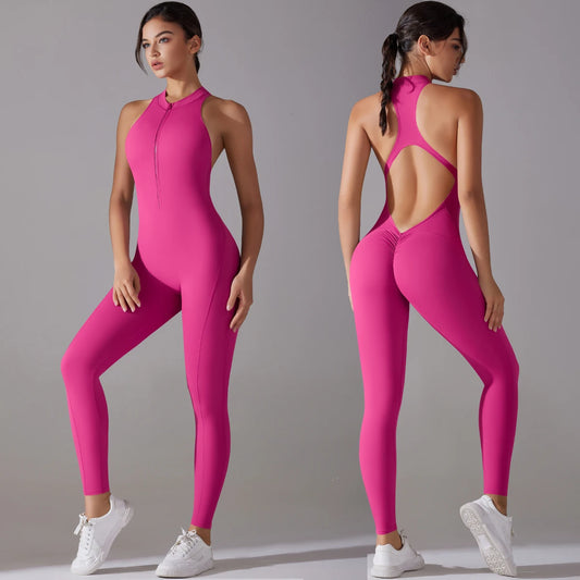 V-CUT SPORTS JUMPSUIT