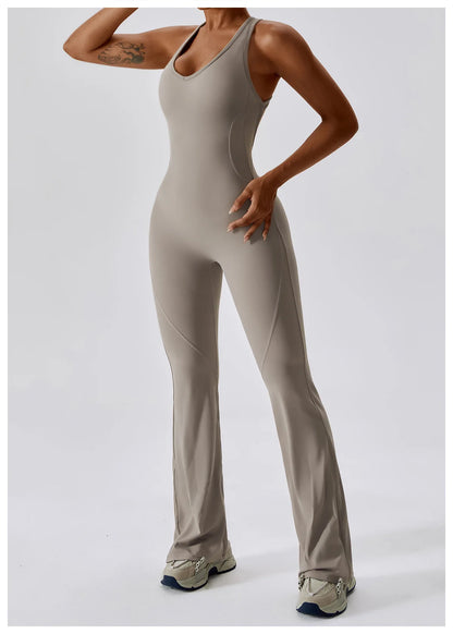 JUMPSUIT WITH V-NECKLINE