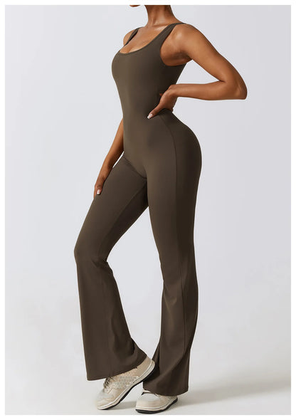 JUMPSUIT WITH V-NECKLINE