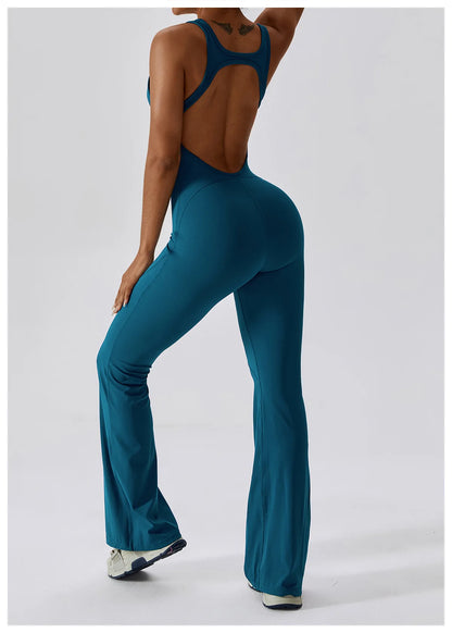 JUMPSUIT WITH V-NECKLINE