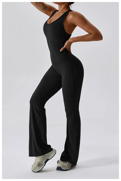 JUMPSUIT WITH V-NECKLINE