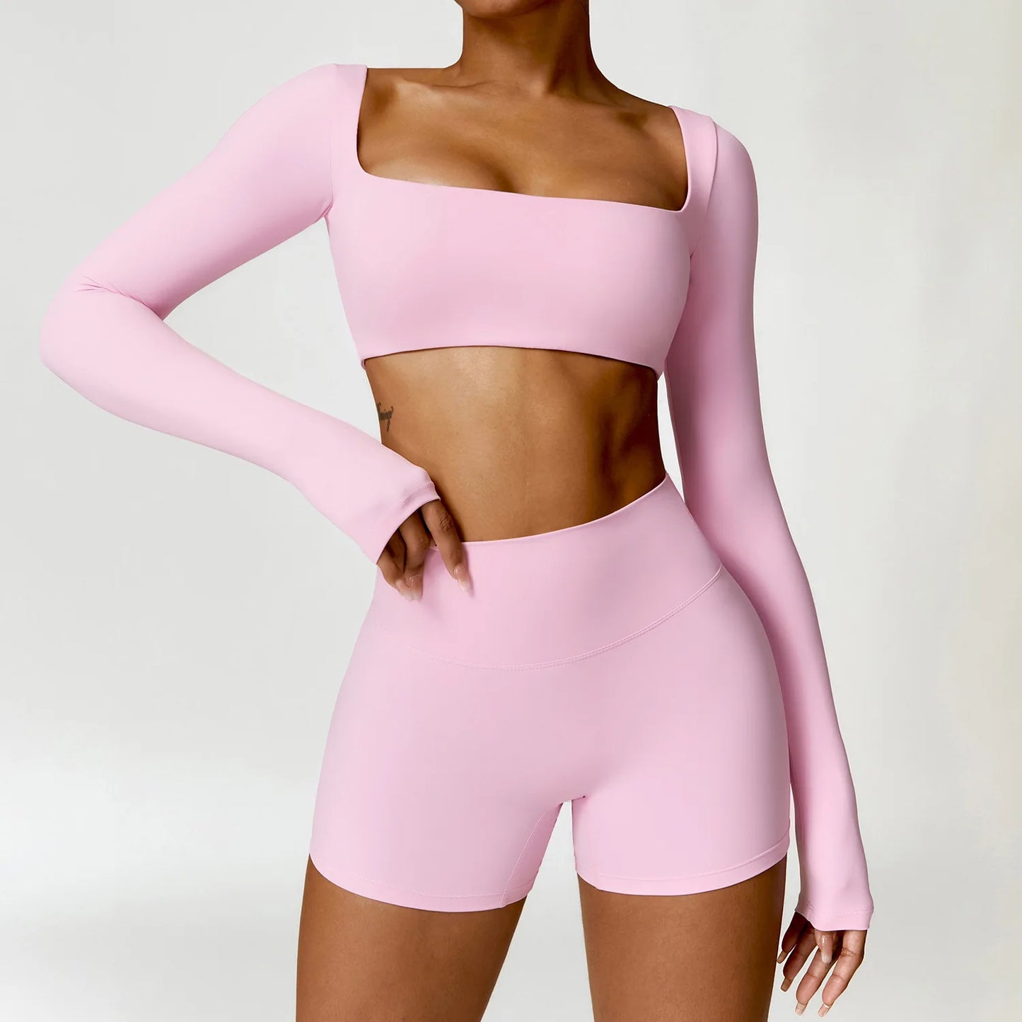 2-PIECE LYCRA AND SHORTS SET