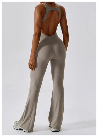 JUMPSUIT WITH V-NECKLINE