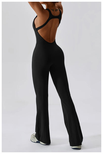 JUMPSUIT WITH V-NECKLINE