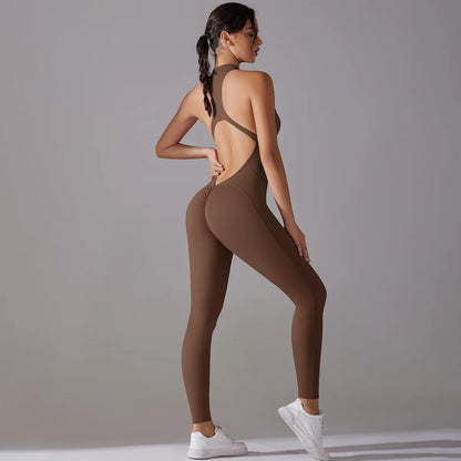 V-CUT SPORTS JUMPSUIT