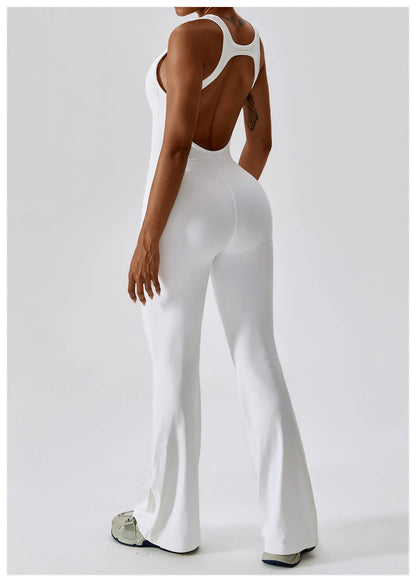 JUMPSUIT WITH V-NECKLINE