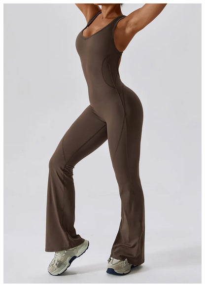 JUMPSUIT WITH V-NECKLINE