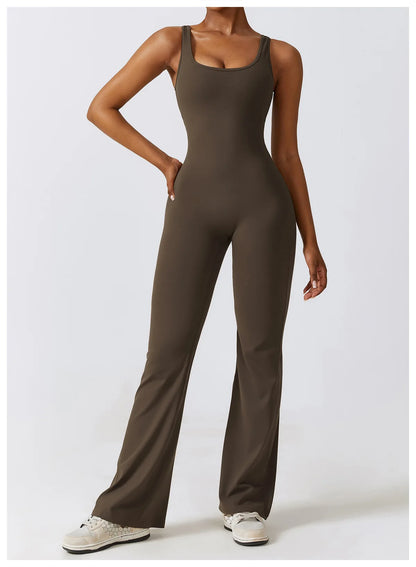 JUMPSUIT WITH V-NECKLINE