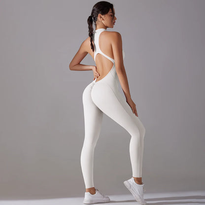 V-CUT SPORTS JUMPSUIT