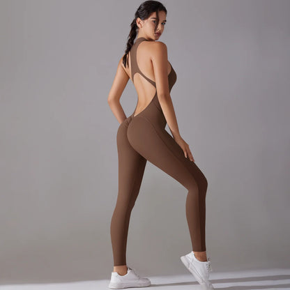 V-CUT SPORTS JUMPSUIT