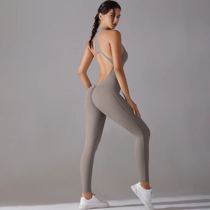 V-CUT SPORTS JUMPSUIT