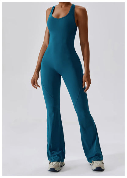 JUMPSUIT WITH V-NECKLINE