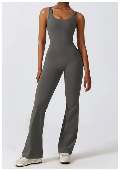 JUMPSUIT WITH V-NECKLINE